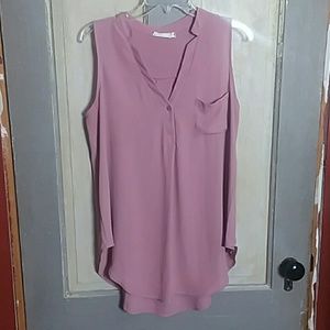 Lush Blush Pink High Low Tank Top